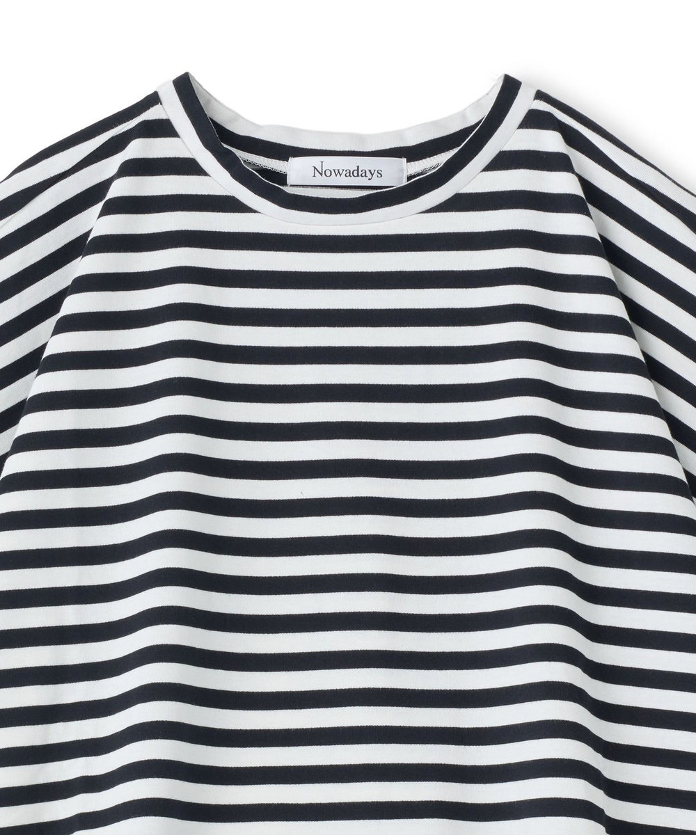 NOWADAYS コットンボーダーTシャツ ブラック系その他
