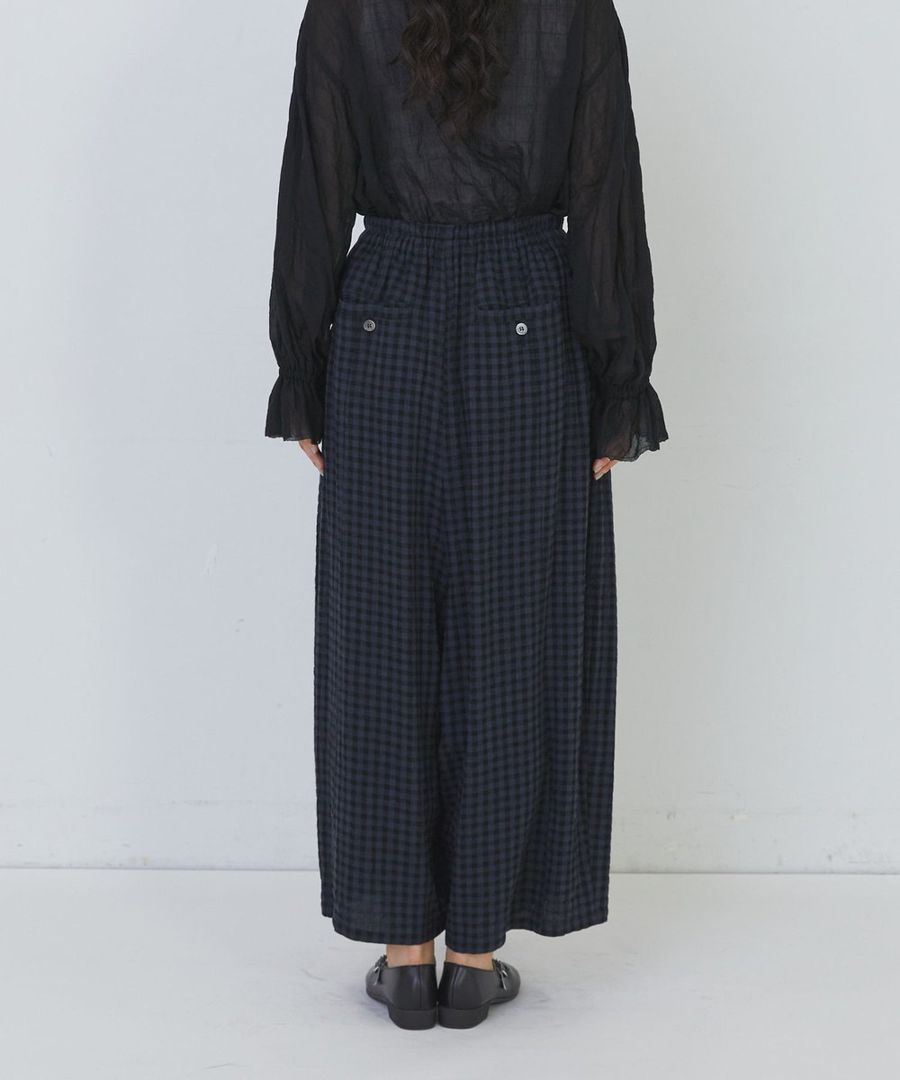 congés payés ADIEU TRISTESSE 【FAVE】シャーリングワイドロングサルエルパンツ ブルー系その他