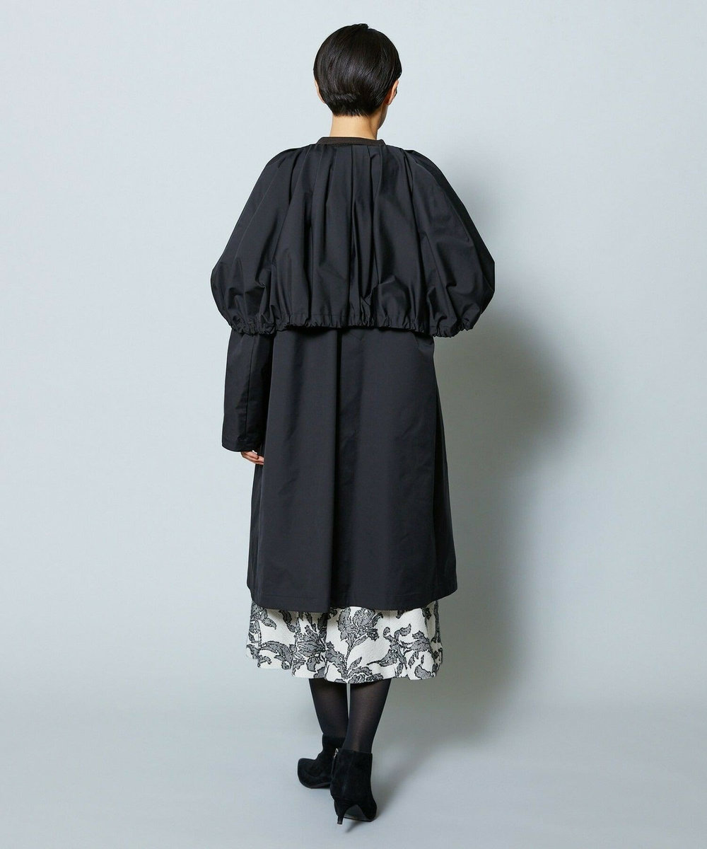 MOGA Collection MOGA Collection ポリエステルロングサテンコート ブラック