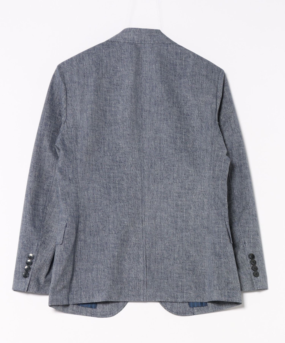 MEN'S BIGI COOL DOTS メランジプリントジャケット〈イージーケア/吸水速乾〉 ネイビー