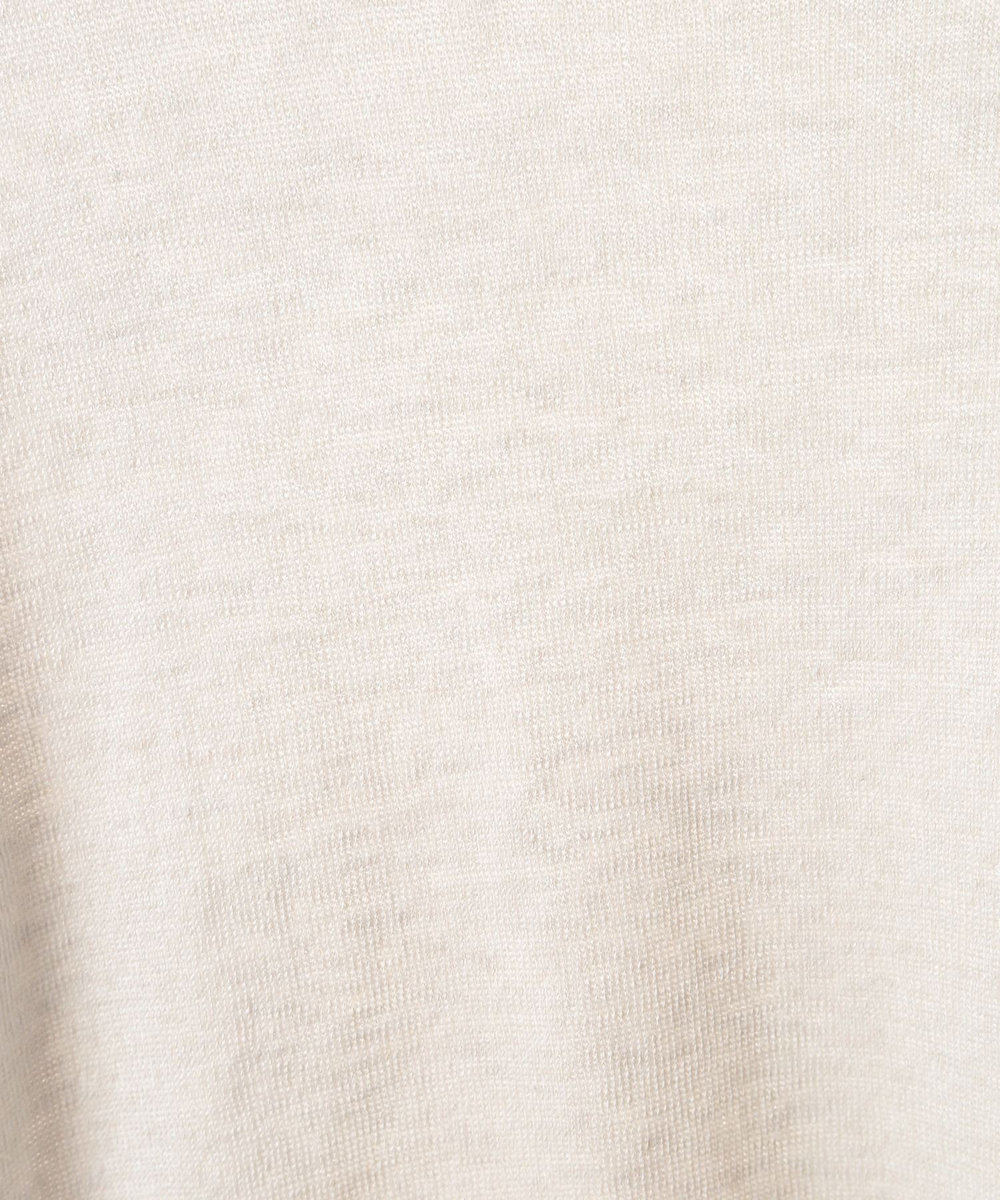 MEN'S BIGI 【FILIPPO DE LAURENTIIS/フィリッポ デ ローレンティス】綿麻ハイゲージニットTEE オフホワイト