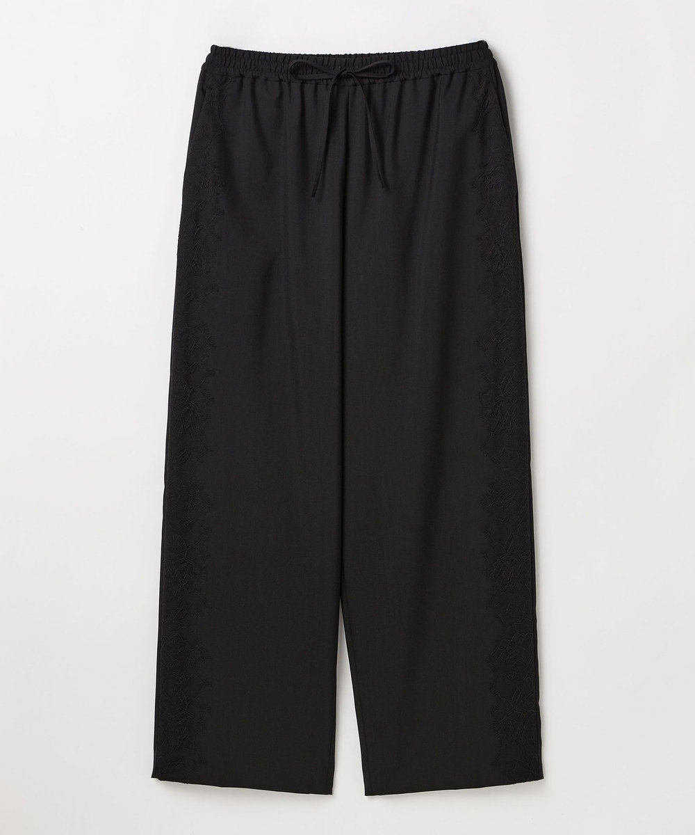 DÉPAREILLÉ VISCORSE WOOL LACE PANTS / ヴィスコースウールレースパンツ ブラック