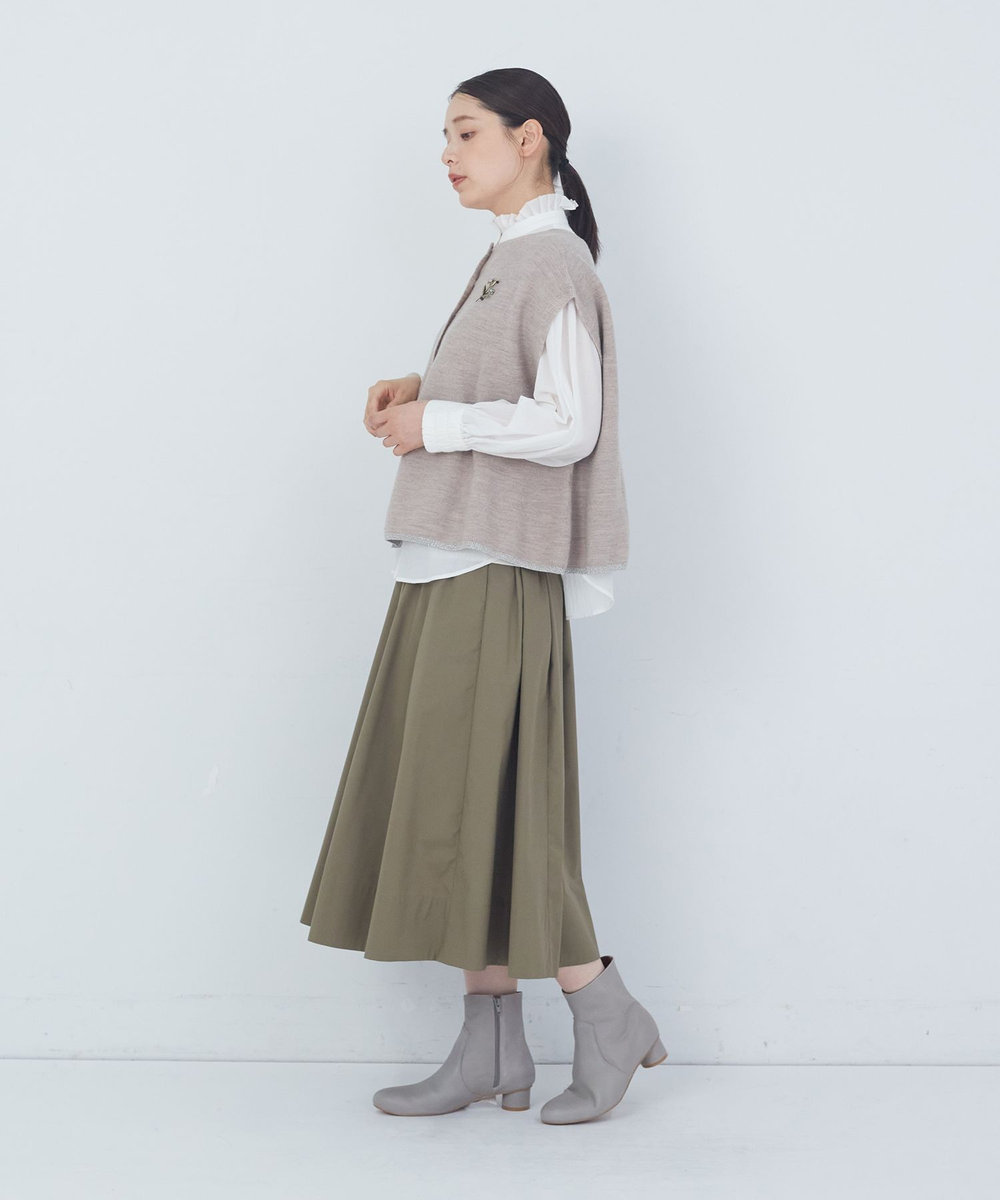 ADIEU TRISTESSE WEANERSガーターメラインベスト ベージュ