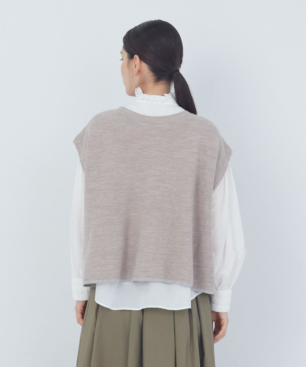 ADIEU TRISTESSE WEANERSガーターメラインベスト ベージュ