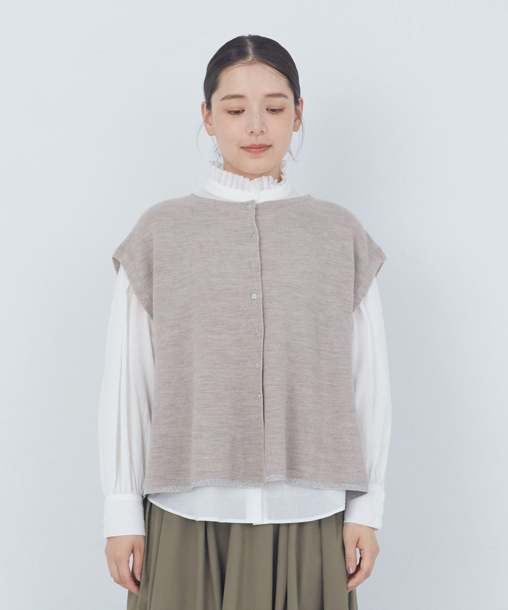 ADIEU TRISTESSE WEANERSガーターメラインベスト ベージュ
