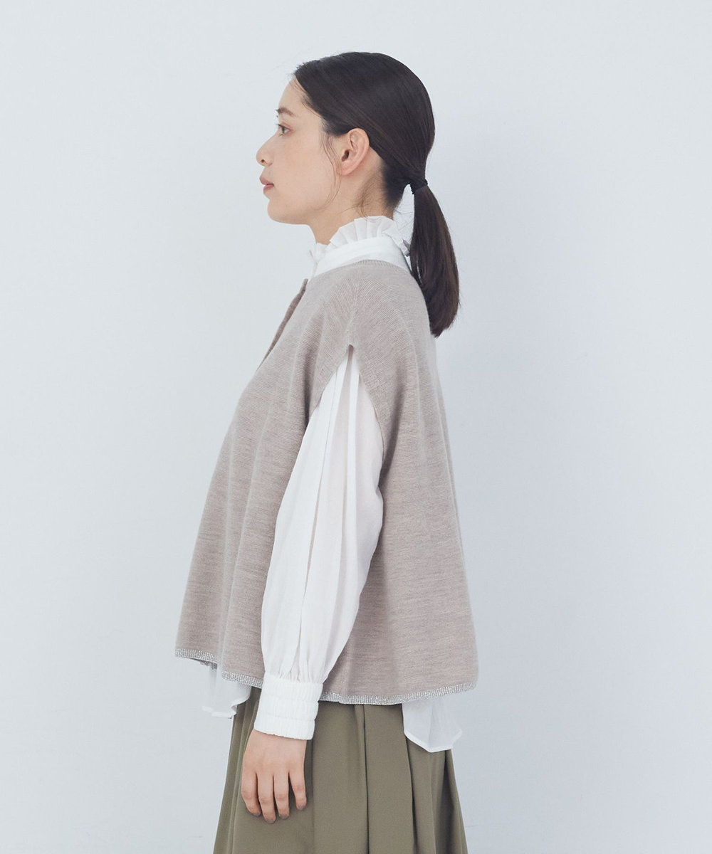 ADIEU TRISTESSE WEANERSガーターメラインベスト ベージュ