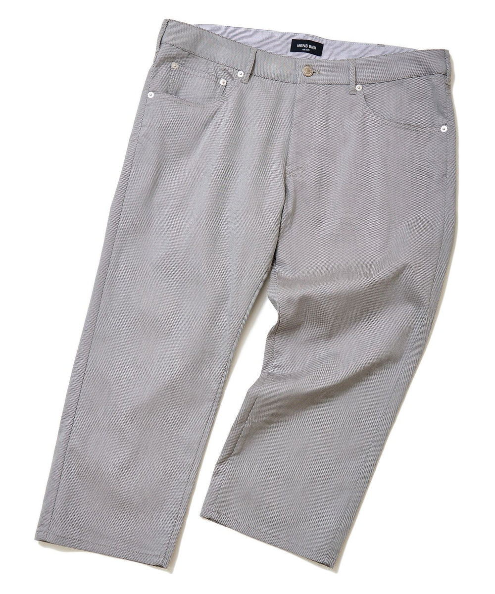 MEN'S BIGI COOLMAXドビーストレッチクロップドパンツ グレー