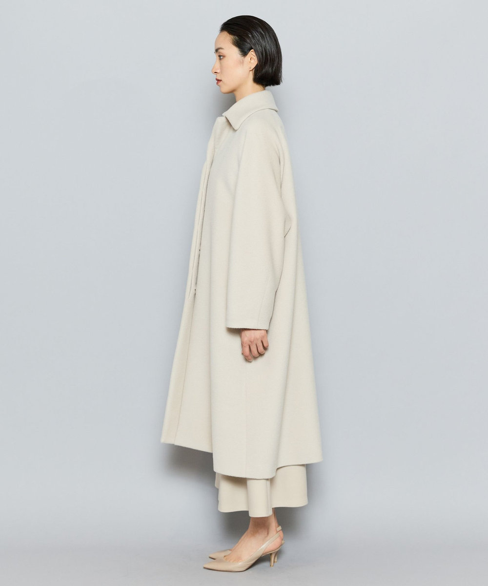 L'EQUIPE COUTURIER スーリーアルパカウールコート グレイッシュベージュ