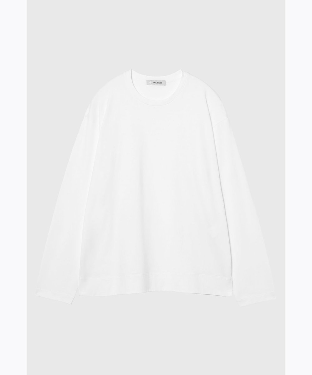 DÉPAREILLÉ COTTON LONG SLEEVE T-SHIRT / コットンロングスリーブTシャツ ホワイト