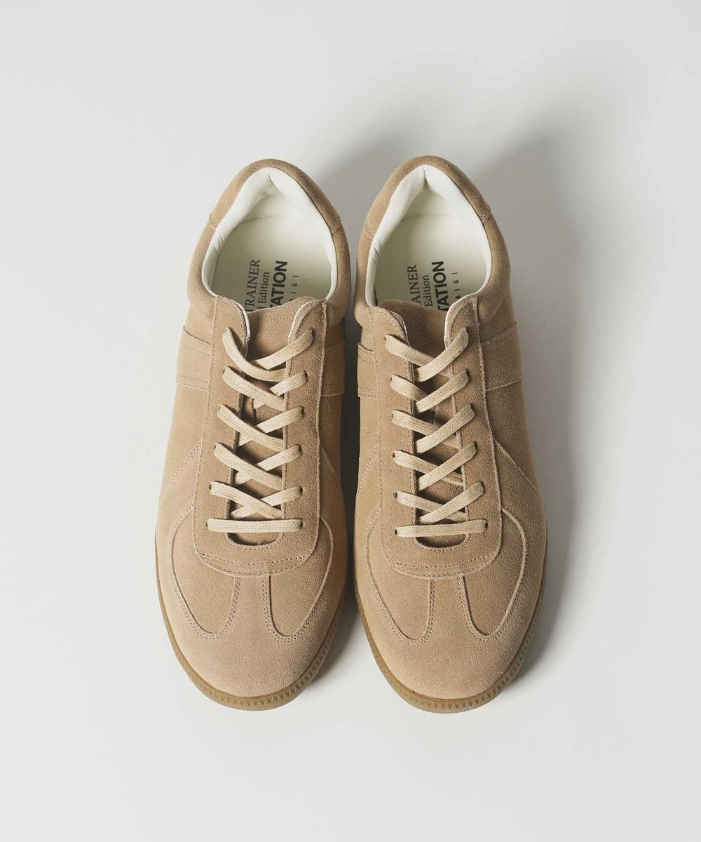 UNION STATION 【UNION STATION by MEN’S BIGI 】REPRODUCT MILITALY GERMAN TRAINER ジャーマントレーナー ベージュ