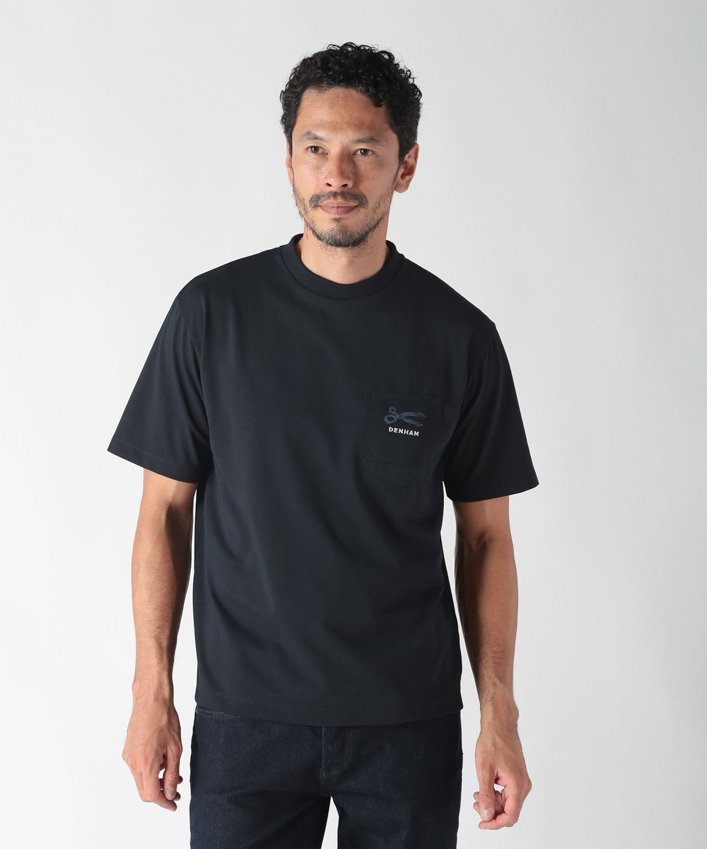 MEN'S BIGI 【DENHAM×MEN'S BIGI】TRYCOOL天竺ポケットT ネイビー