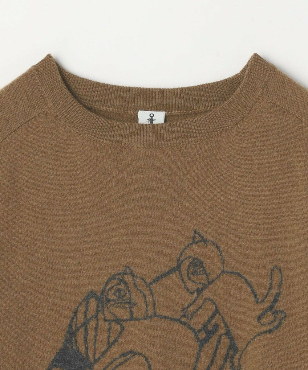 LOISIR LOISIR×TORANEKOBONBONインターシャプルオーバー ブラウン