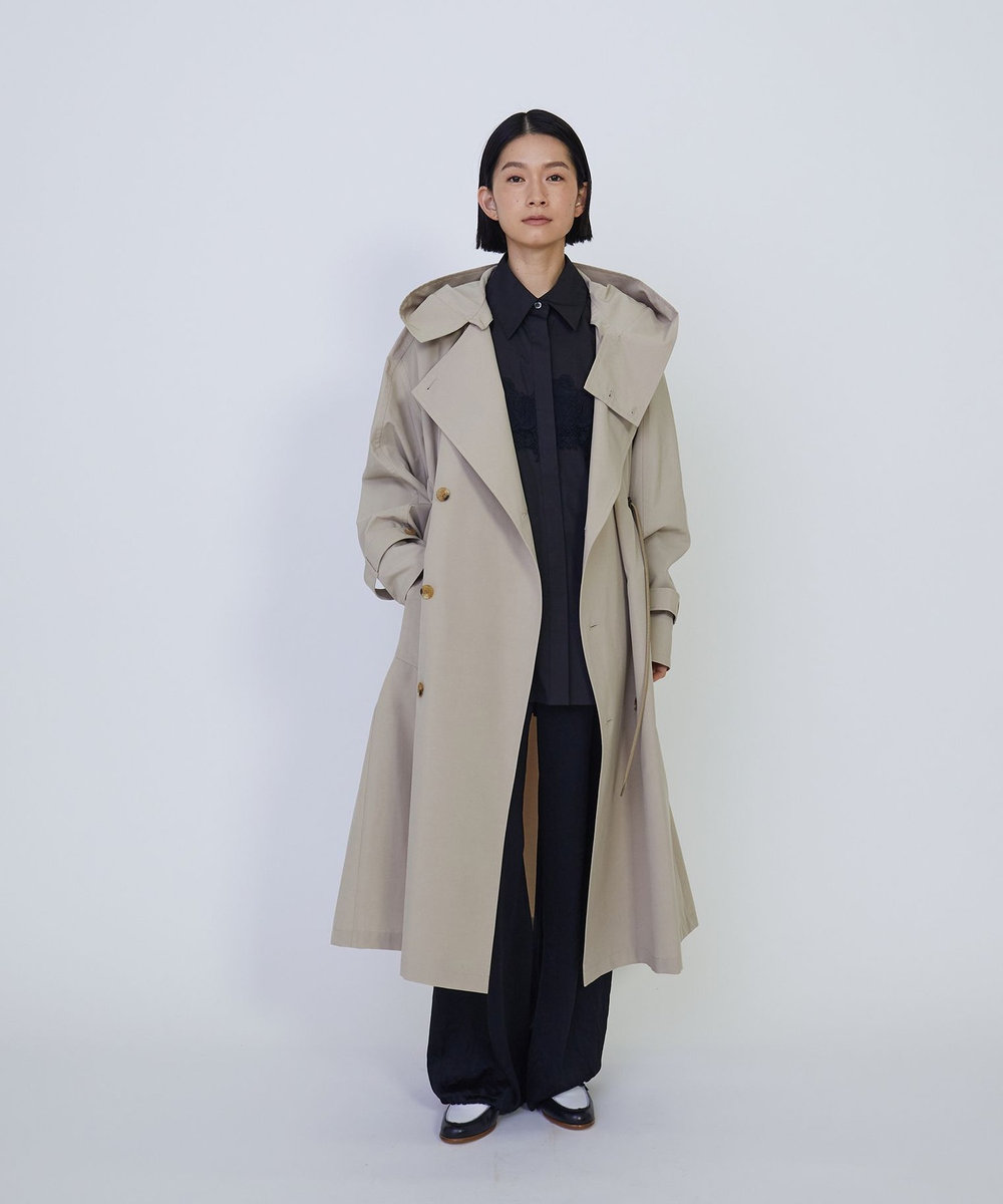 1er Arrondissement ＜VACHEMENT×1er Arrondissement＞シェルタフタトレンチコート ベージュ