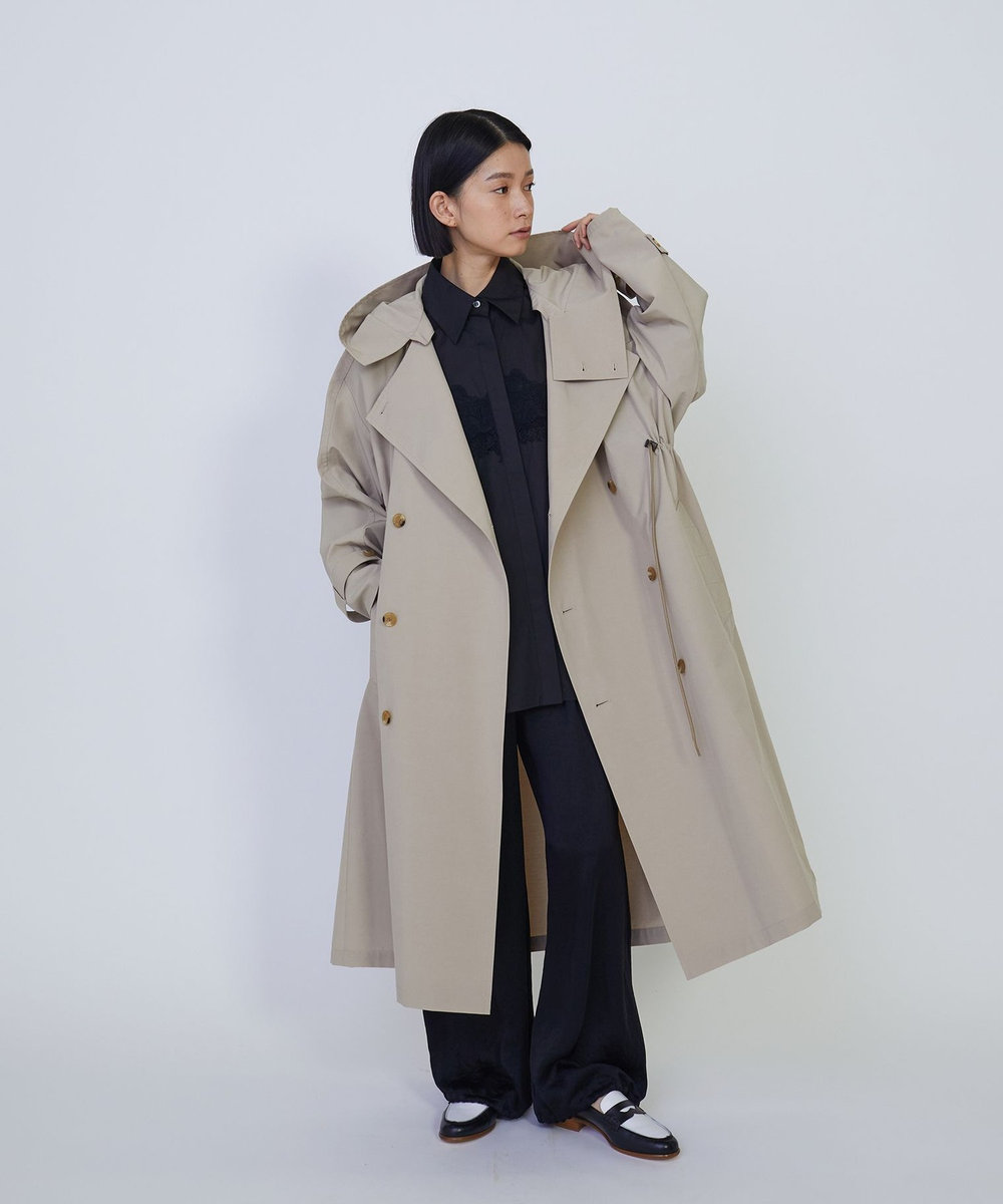 1er Arrondissement ＜VACHEMENT×1er Arrondissement＞シェルタフタトレンチコート ベージュ