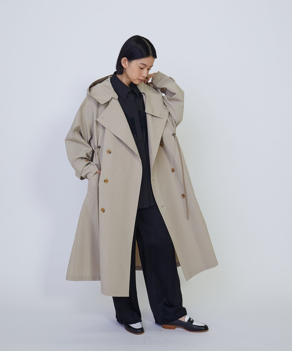 1er Arrondissement ＜VACHEMENT×1er Arrondissement＞シェルタフタトレンチコート ベージュ