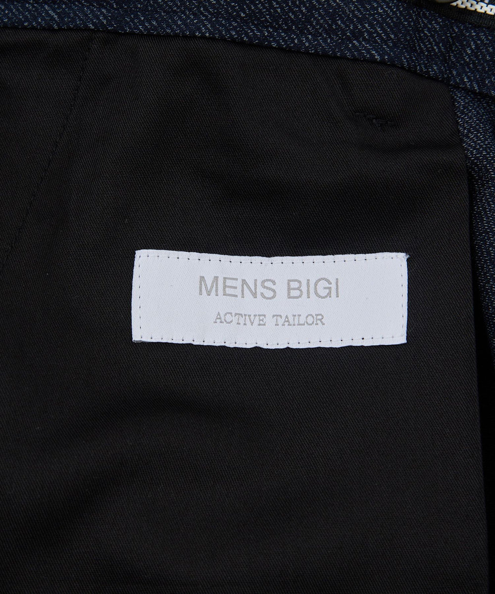 MEN'S BIGI 【ACTIVE TAILOR/アクティブテイラー】ハイゲージツイル ジャージパンツ＜防シワ性＞＜ストレッチ＞ ネイビー