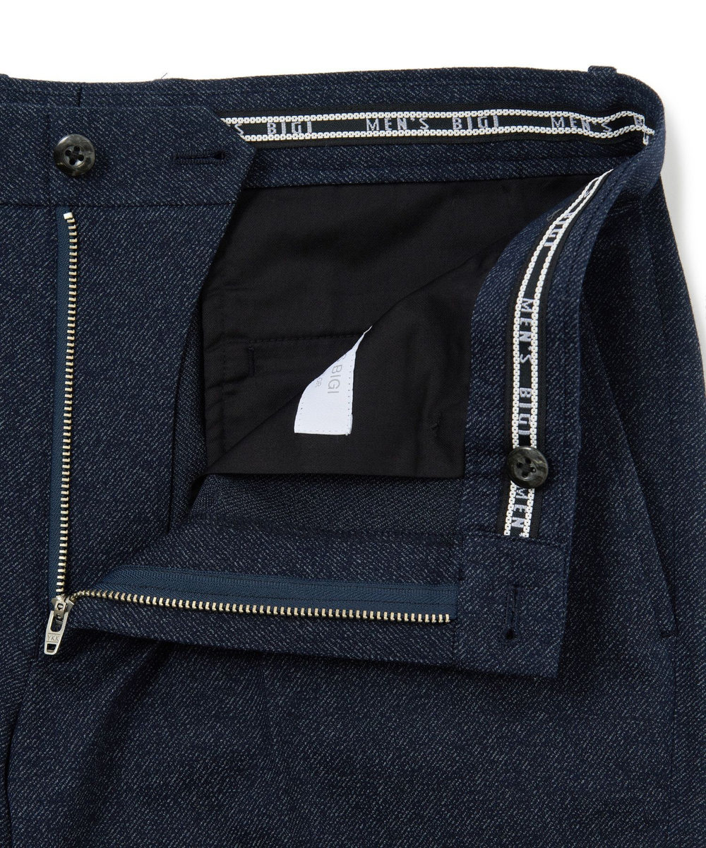 MEN'S BIGI 【ACTIVE TAILOR/アクティブテイラー】ハイゲージツイル ジャージパンツ＜防シワ性＞＜ストレッチ＞ ネイビー