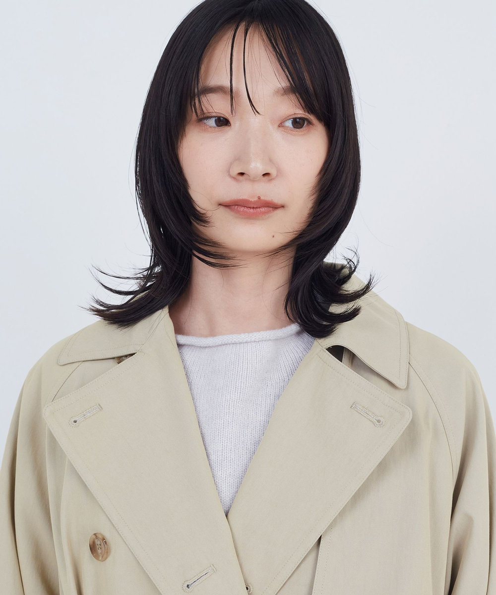 ADIEU TRISTESSE ライナー付きトレンチコート ベージュ