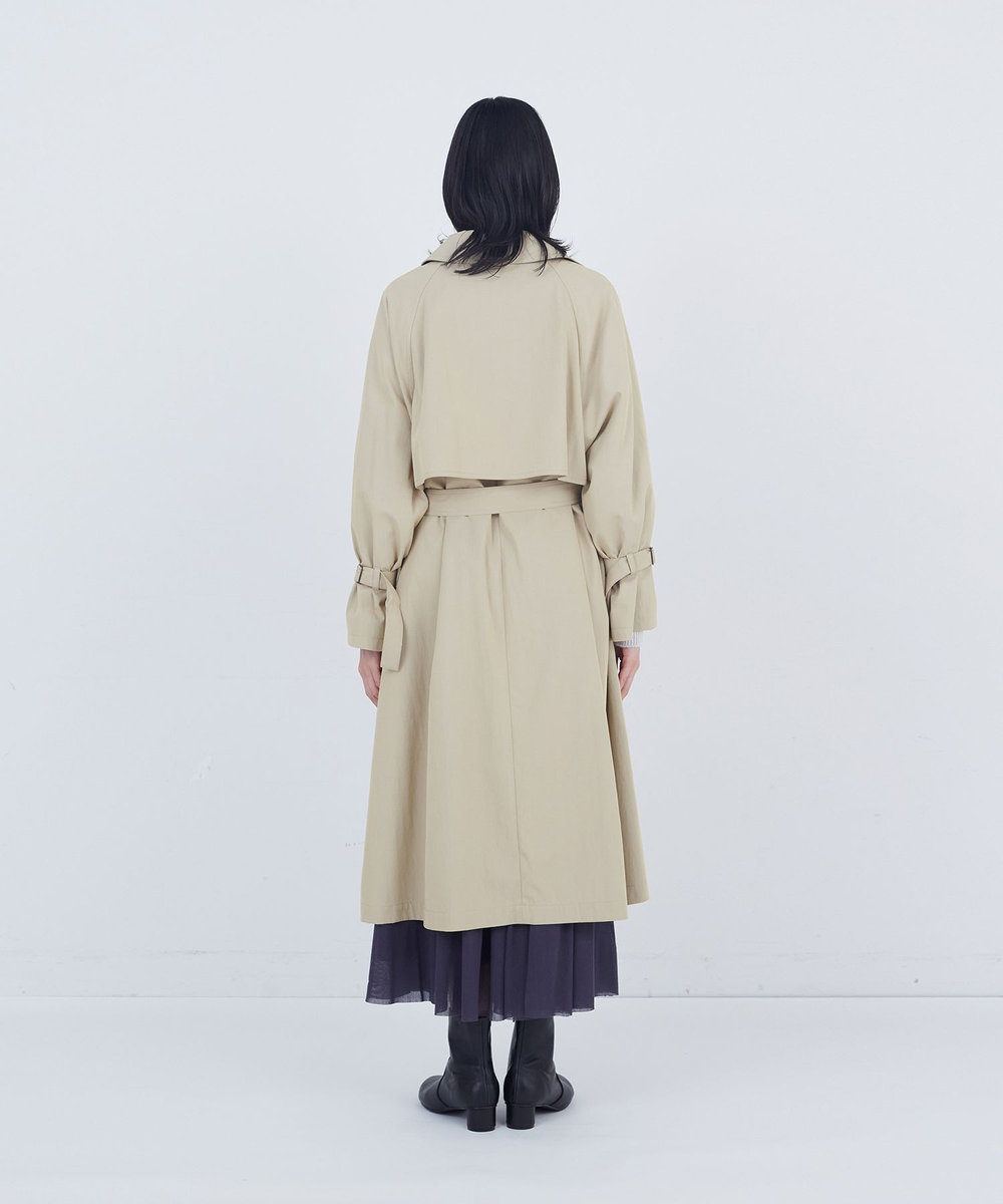 ADIEU TRISTESSE ライナー付きトレンチコート ベージュ