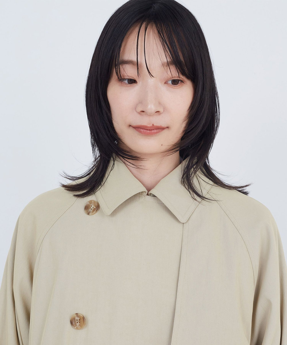ADIEU TRISTESSE ライナー付きトレンチコート ベージュ