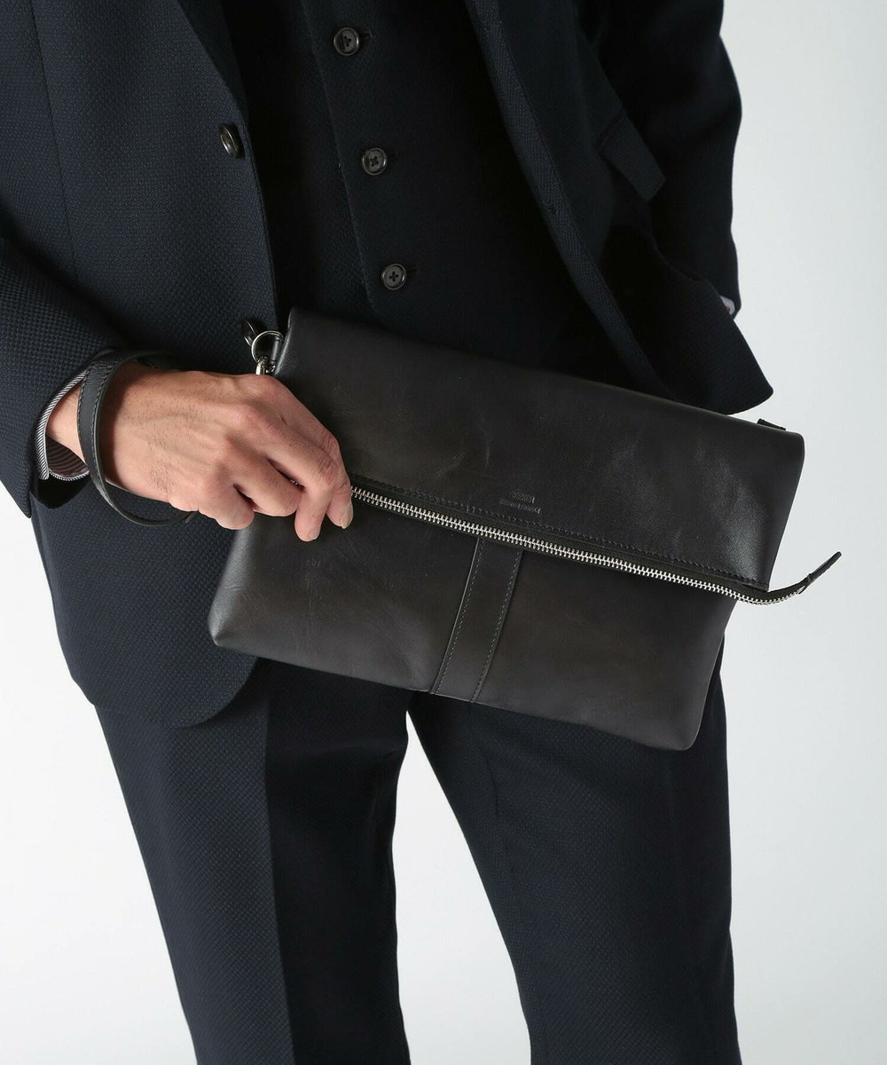 MEN'S BIGI 【SEEKER/シーカー】2wayクラッチ&ショルダーバッグ ブラック