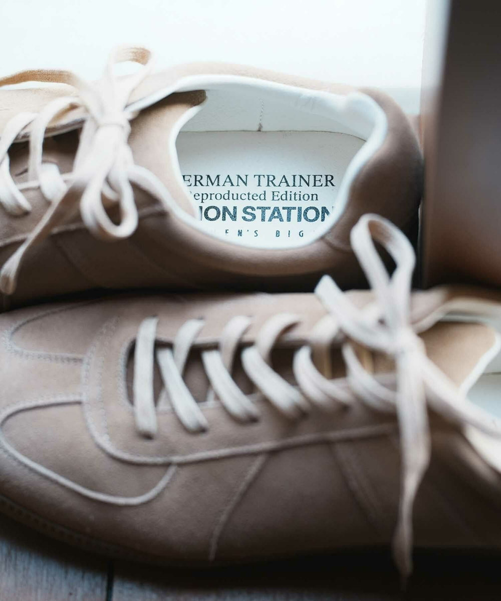 UNION STATION 【UNION STATION】REPRODUCT MILITALY GERMAN TRAINER ジャーマントレーナー ベージュ