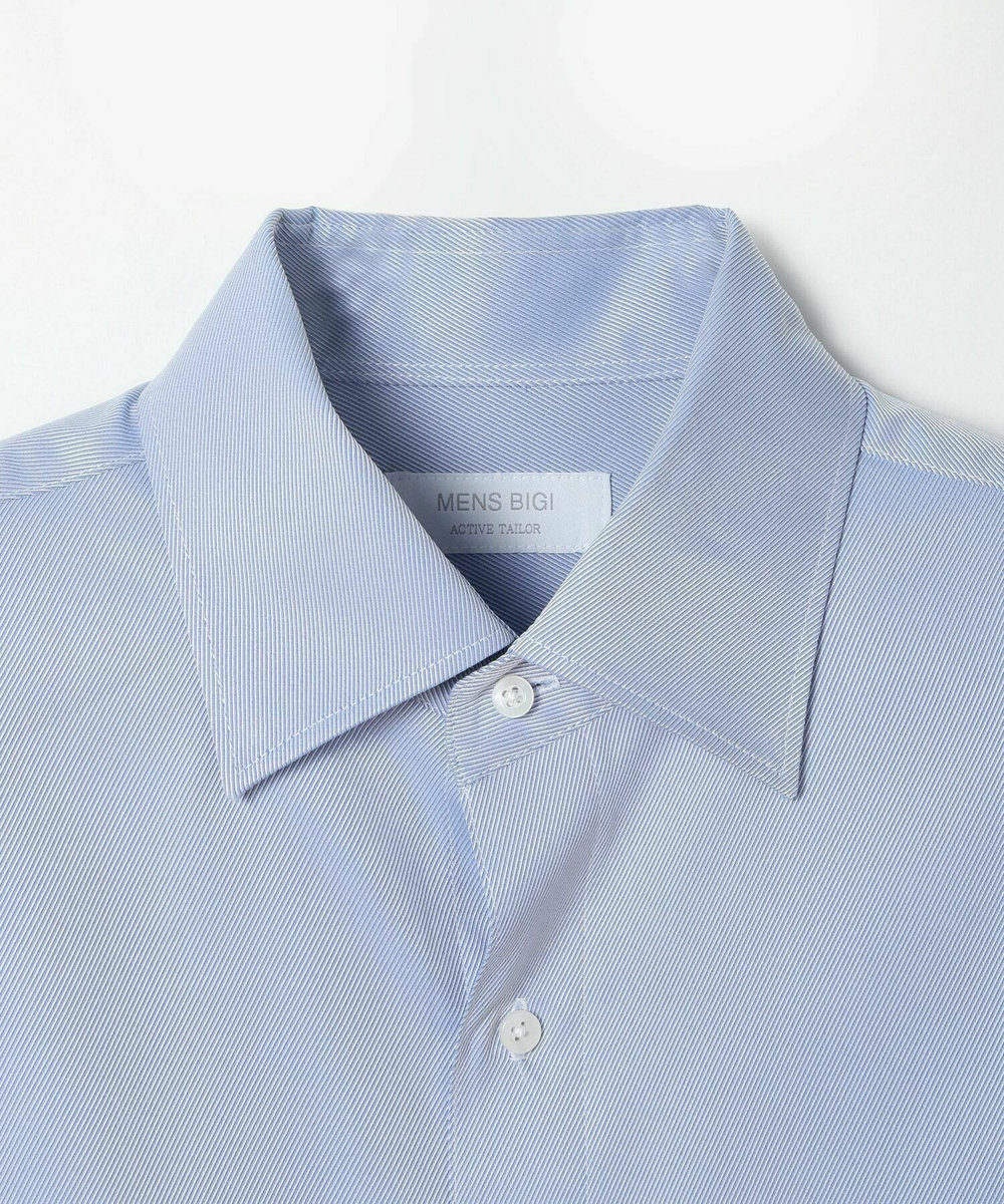 MEN'S BIGI 【ACTIVE TAILOR】クールマックスツイルドレスシャツ ブルー