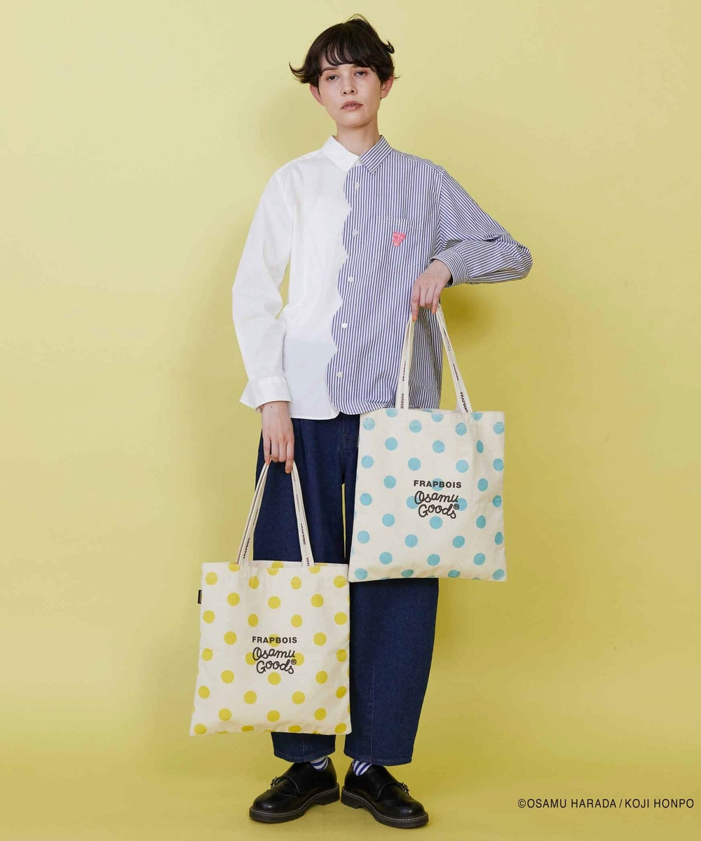 FRAPBOIS OSAMU GOODS ロゴトート イエロー