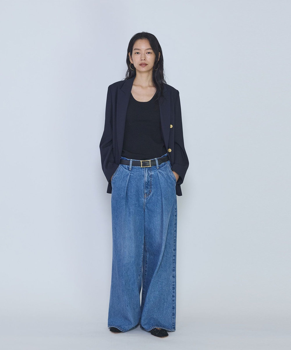 1er Arrondissement ＜ATELIER AMBOISE /アトリエ アンボワーズ＞Hバックル ベルト ブラック