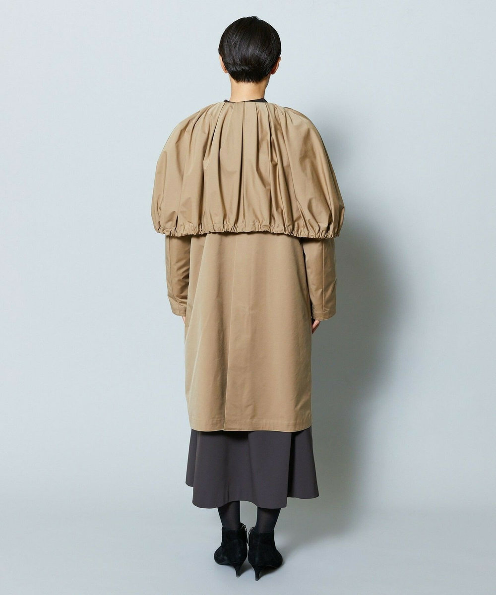 MOGA Collection MOGA Collection ポリエステルロングサテンコート ベージュ
