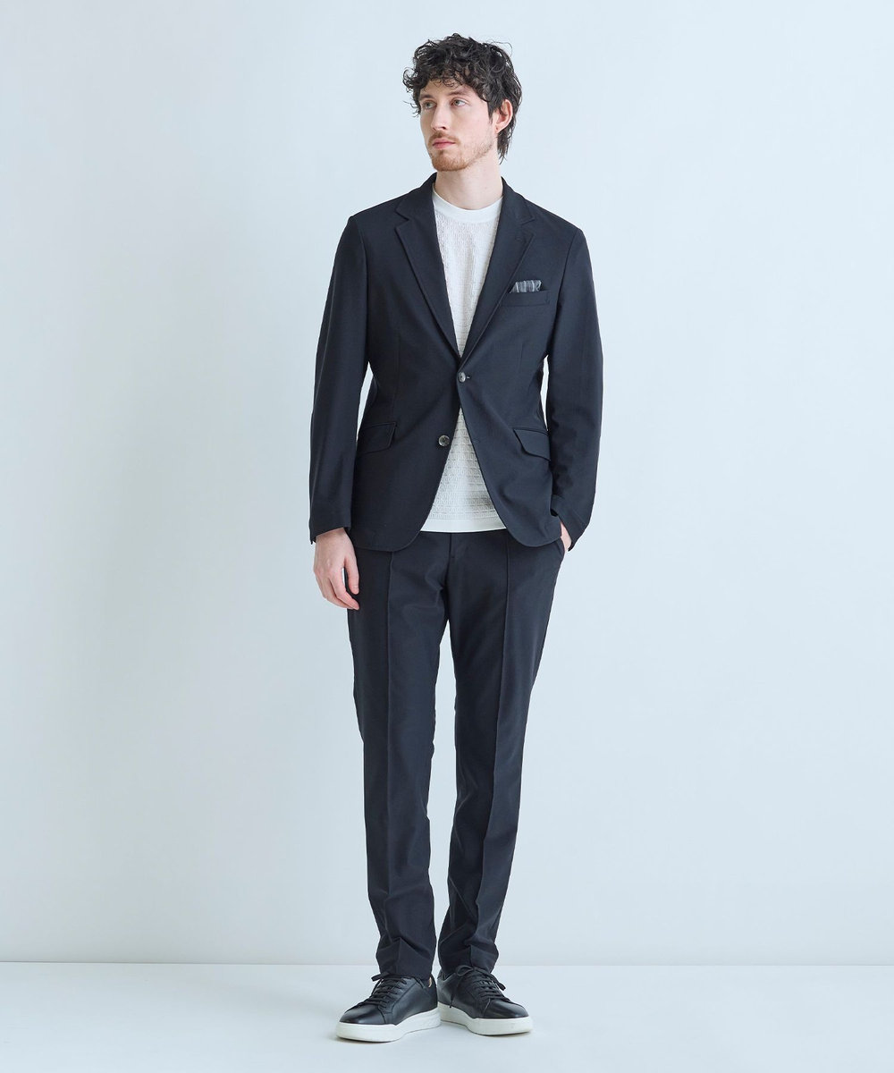 MEN'S BIGI 【ACTIVE TAILOR】Air tool パンツ＜高通気性/ストレッチ/接触冷感/UVカット/防シワ＞ ブラック