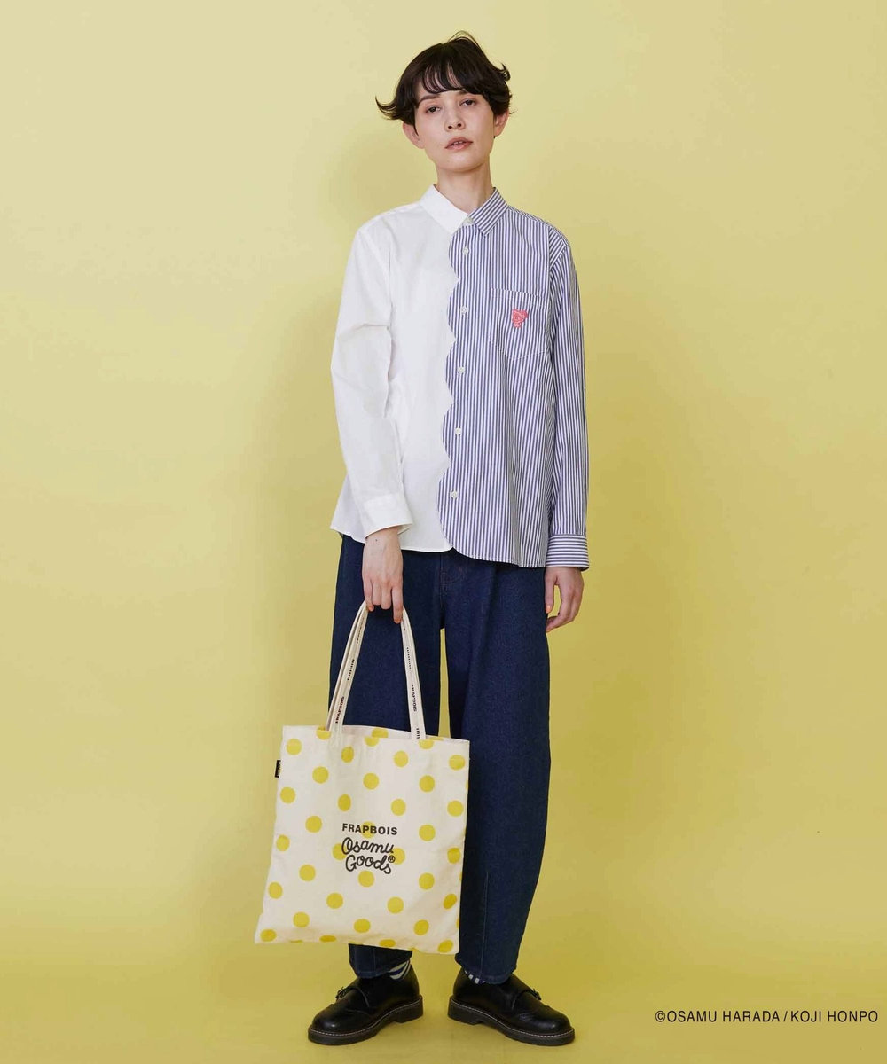 FRAPBOIS OSAMU GOODS ロゴトート イエロー