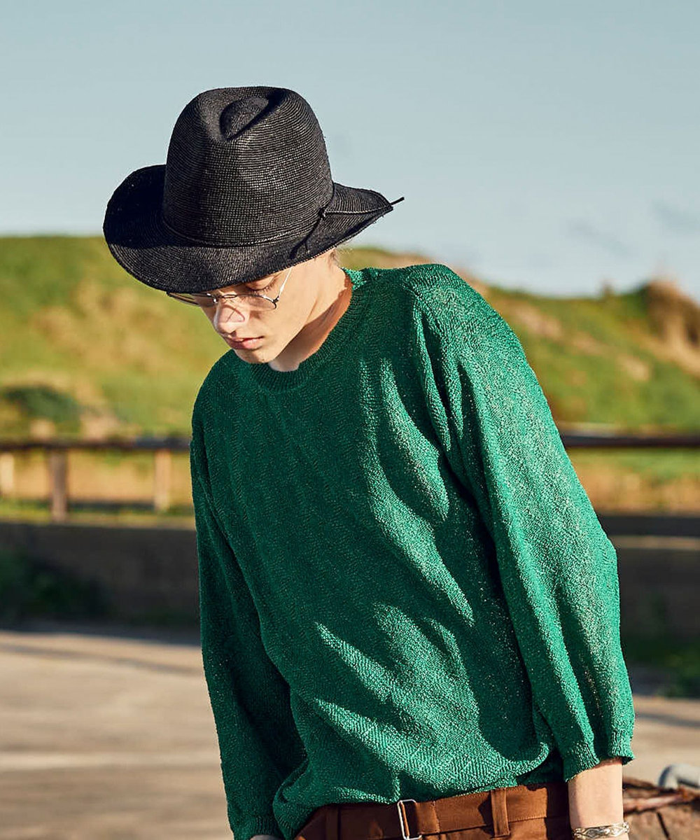 MEN'S BIGI ラフィアサマーハット ブラック