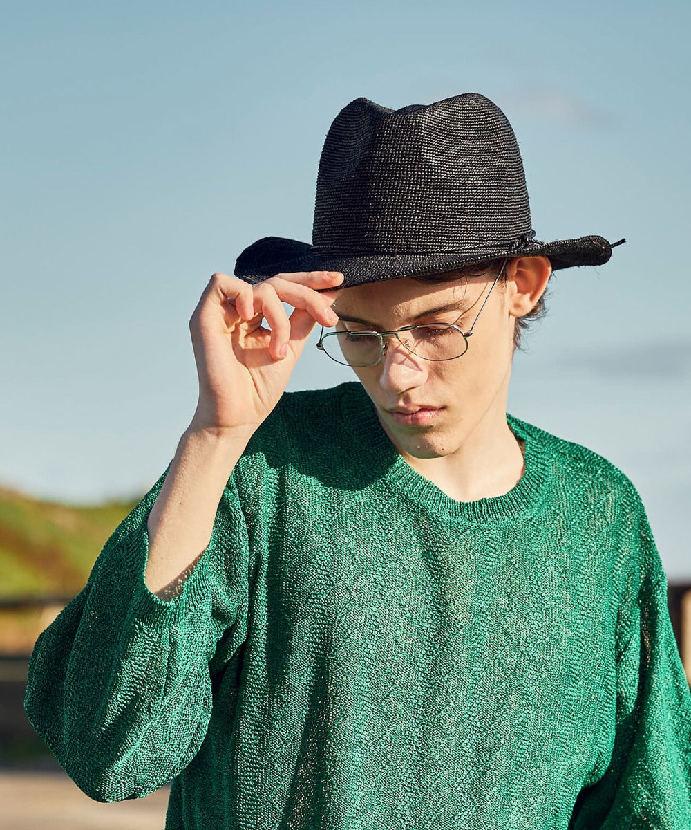 MEN'S BIGI ラフィアサマーハット ブラック