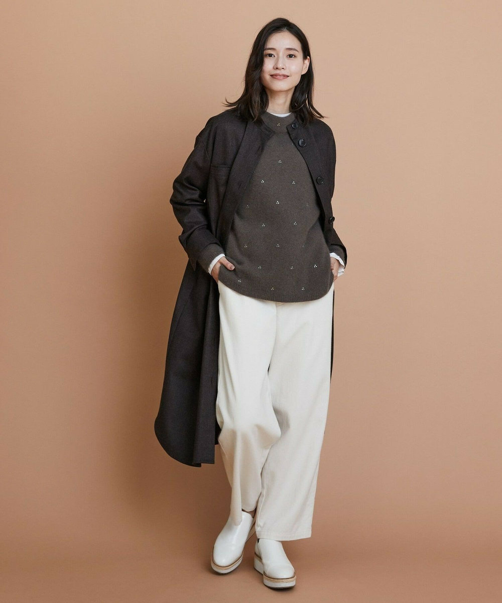L'EQUIPE Lサイズ（大きいサイズ） 【大きいサイズ】クラシックドリルパンツ ホワイト