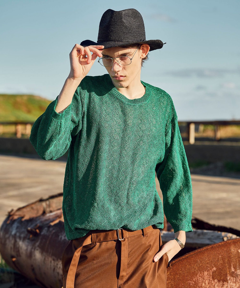 MEN'S BIGI ラフィアサマーハット ブラック