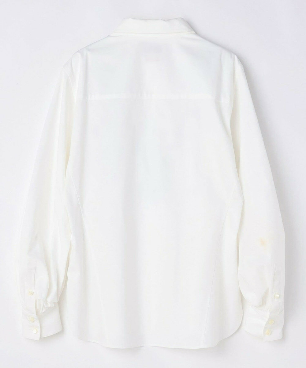 L'EQUIPE COUTURIER 80/2GVブロックスボリュームスリーブシャツ ホワイト