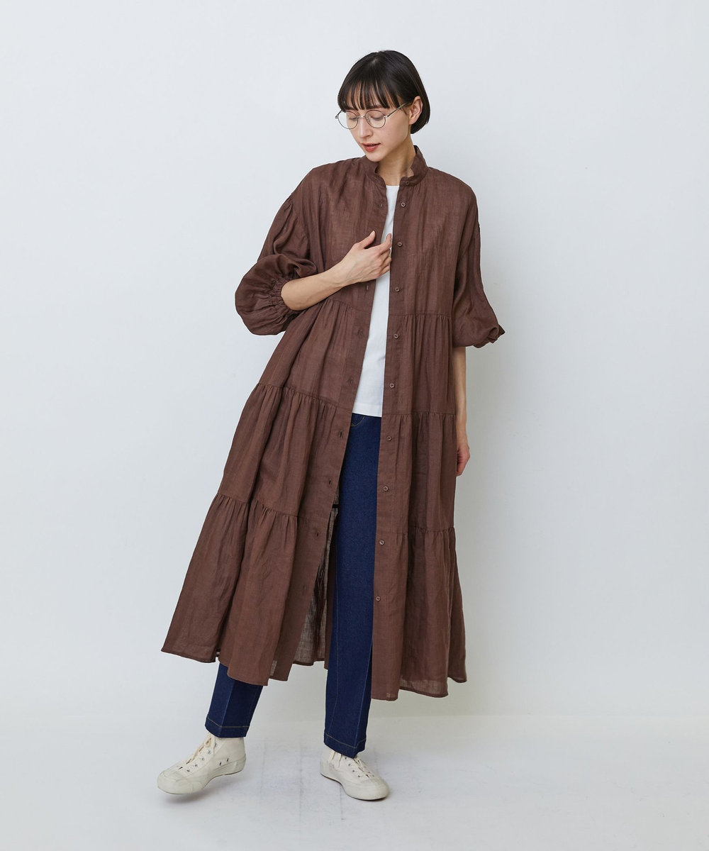LOISIR ストレッチデニムスリムトラウザー インディゴブルー