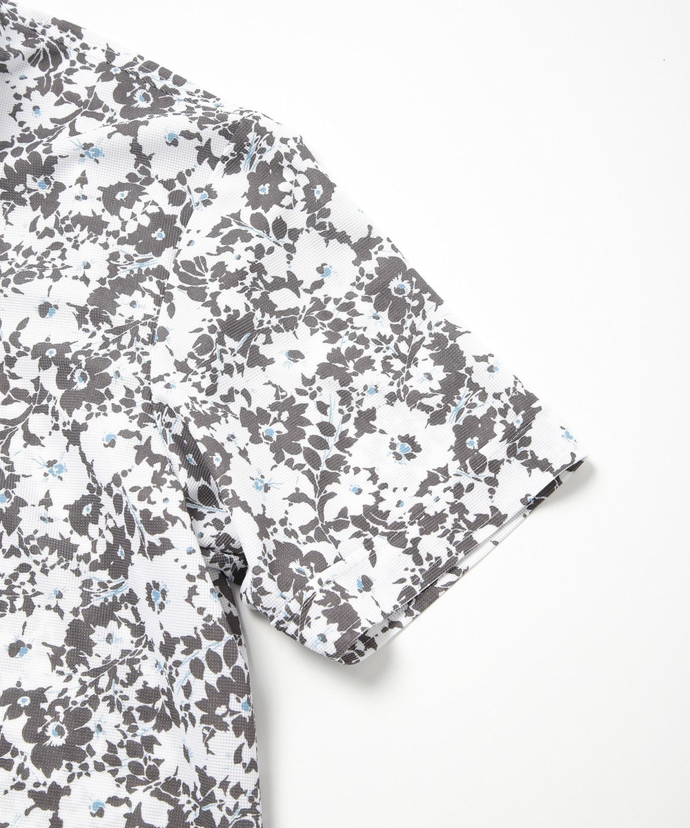 MEN'S BIGI 【LIBERTY】吸水速乾アーカイブ花柄ポロシャツ ホワイト系その他