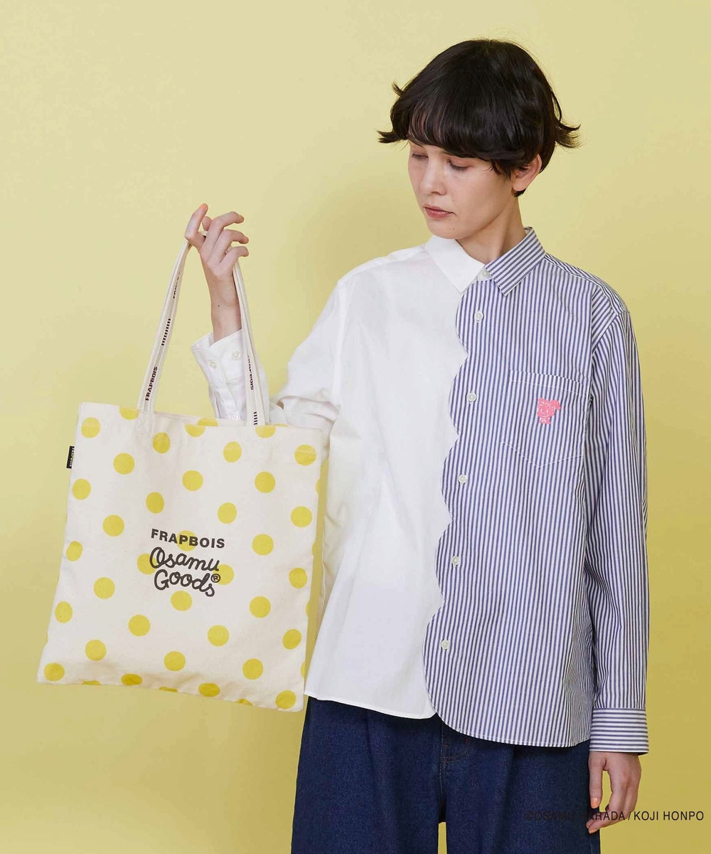 FRAPBOIS OSAMU GOODS ロゴトート イエロー