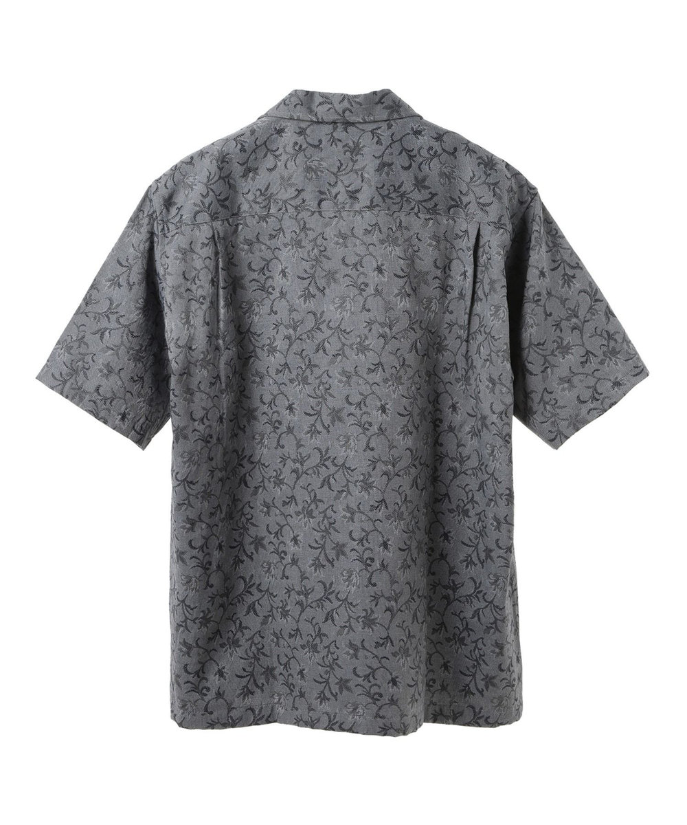 MEN'S BIGI ジャガードオープンカラーシャツ ライトグレー