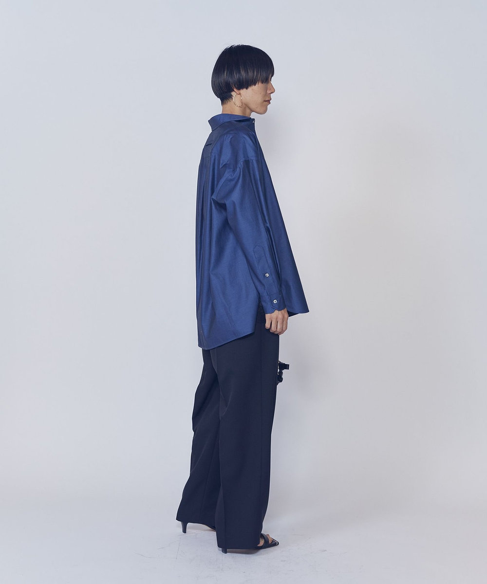 1er Arrondissement ＜TICCA（ティッカ）＞別注スクエアビッグシャツ ネイビー