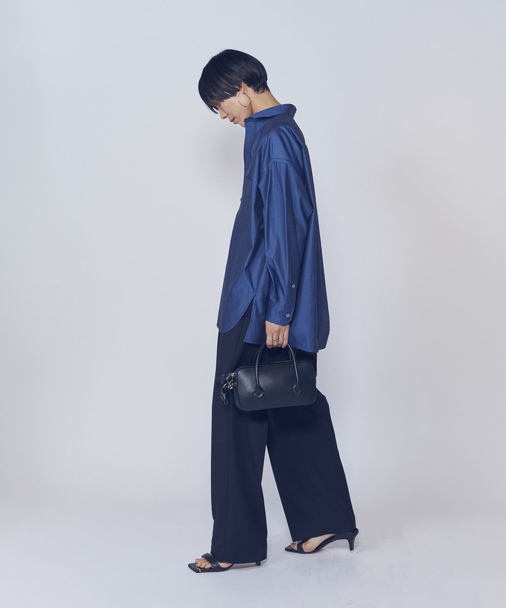 1er Arrondissement ＜TICCA（ティッカ）＞別注スクエアビッグシャツ ネイビー