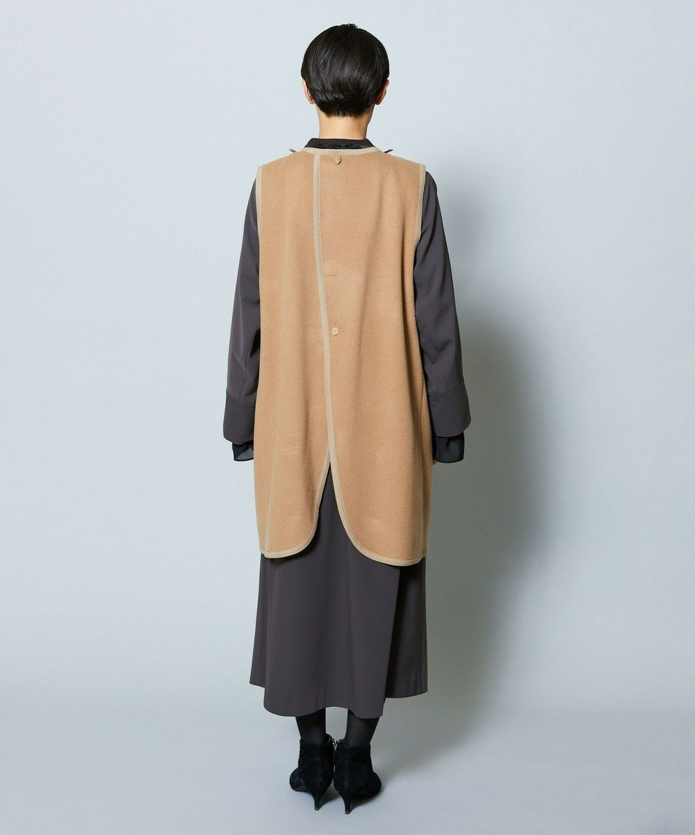 MOGA Collection MOGA Collection ポリエステルロングサテンコート ベージュ