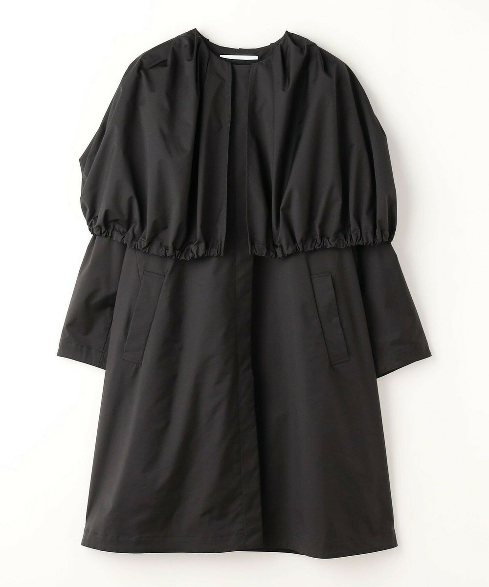 MOGA Collection MOGA Collection ポリエステルロングサテンコート ブラック