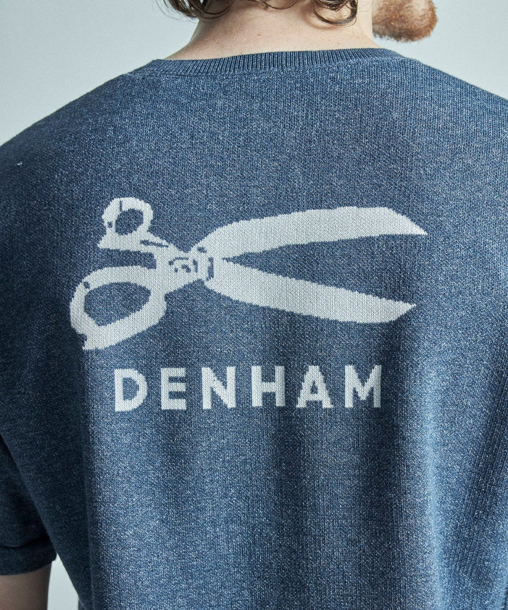 MEN'S BIGI 【DENHAM/デンハム】別注ニットTEE ネイビー