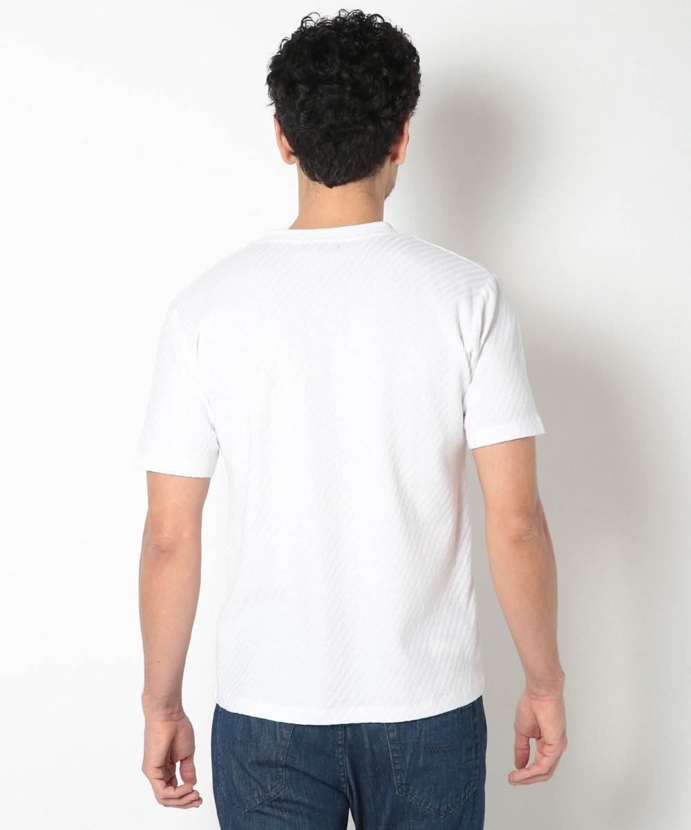 MEN'S BIGI リンクスジャカードシルケットカットソー ホワイト