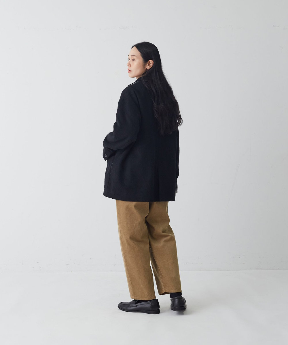 congés payés ADIEU TRISTESSE ウールシャギージャケット ブラック