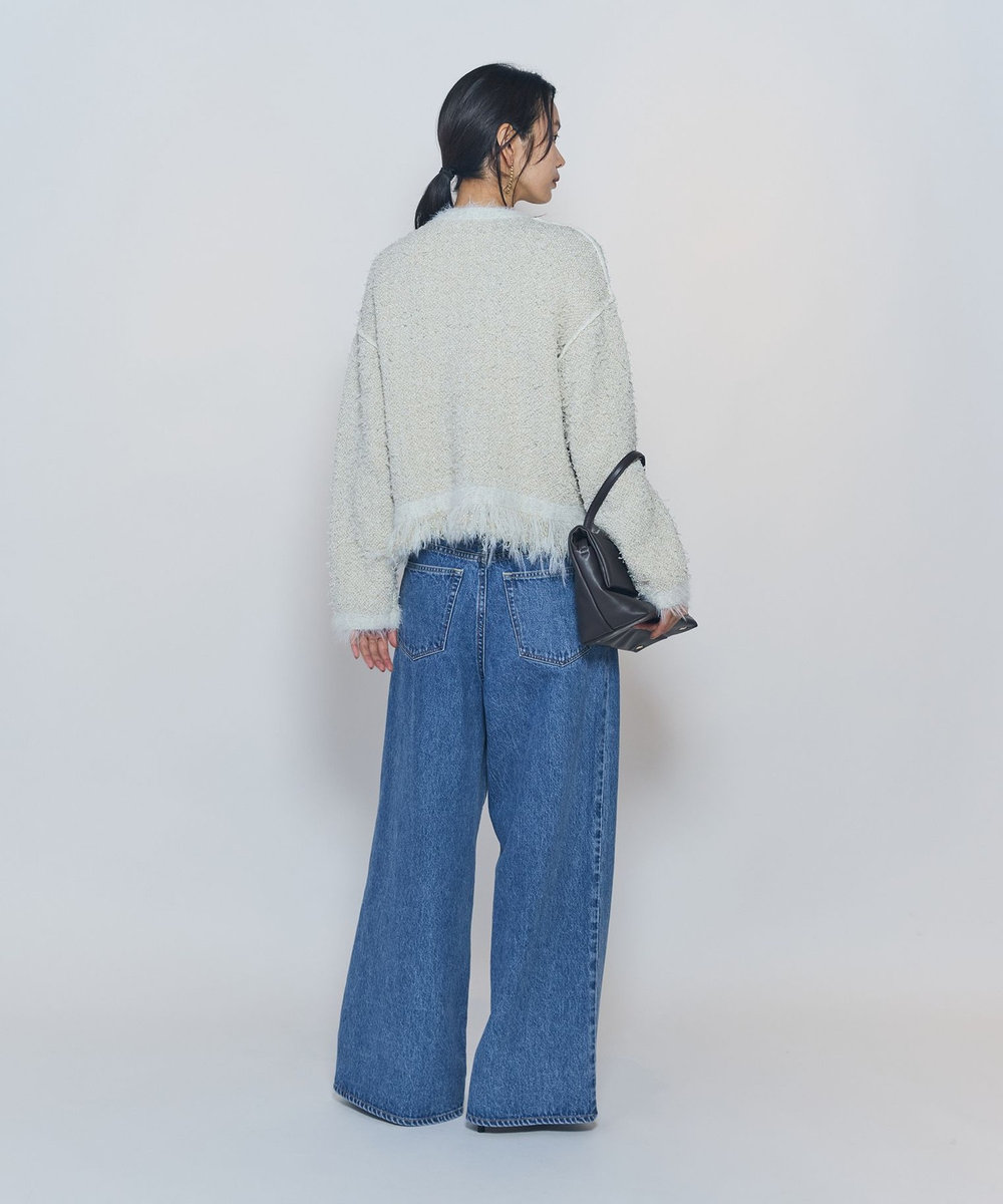 1er Arrondissement 【WEB限定カラーあり】"La Seine"ツイードニットジャケット アイボリー