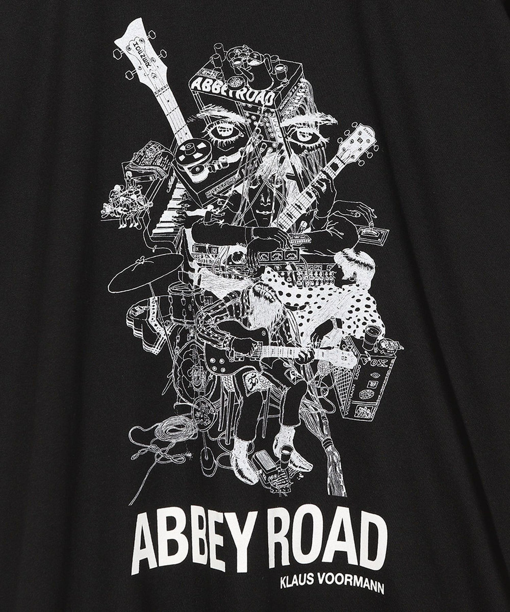 MEN'S BIGI 【THE CULTURE CODE x Klaus Voormann x MEN'S BIGI 】 別注プリントTシャツ＜Abbey Road＞ ブラック